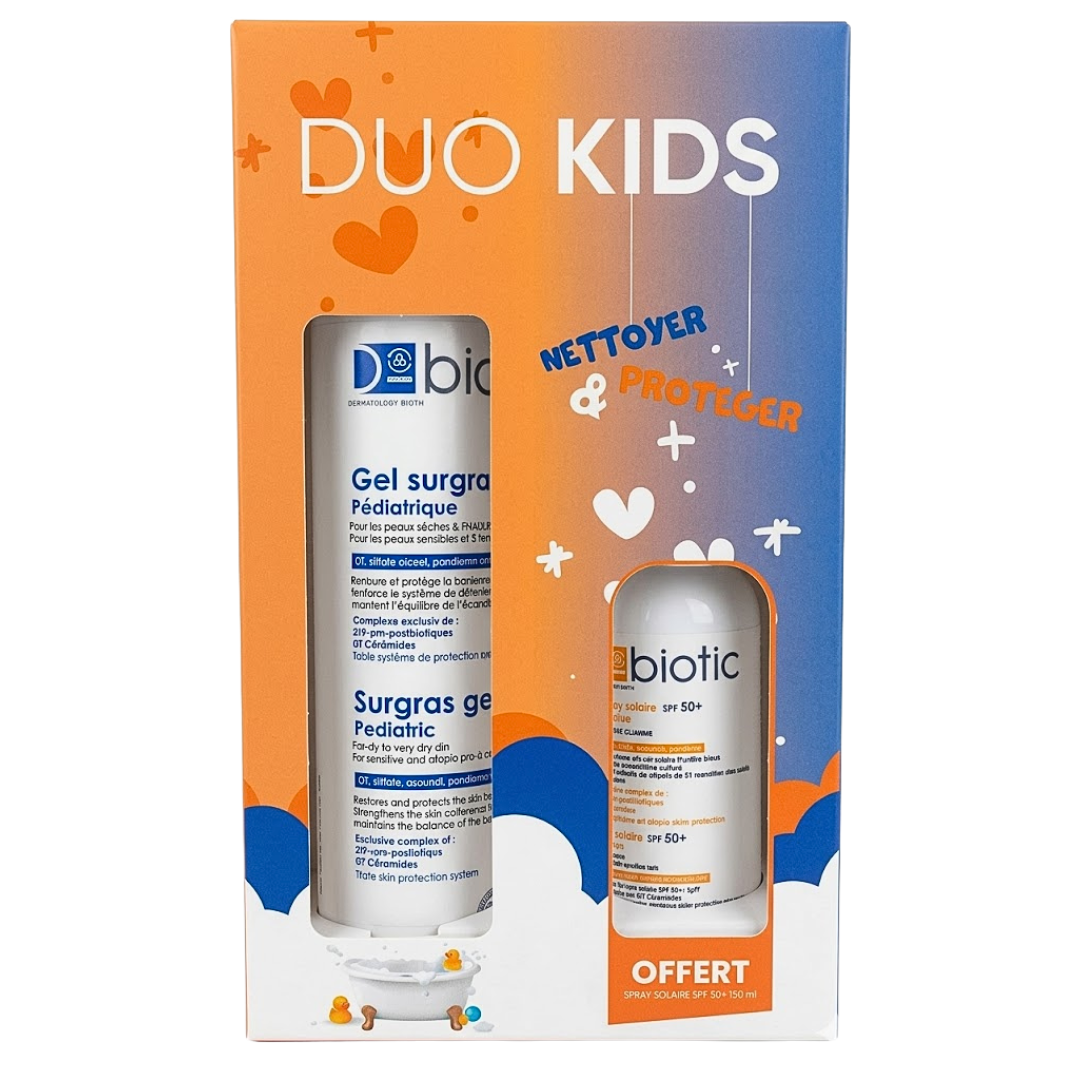 D-biotic-Gel-Surgras-Pediatrique-200mlSpray-Solaire-Spf50-100ml D-Biotic Gel Surgras Pediatrique 200ml+Spray Solaire Spf50+ 100ml Duo Pack – Image 1