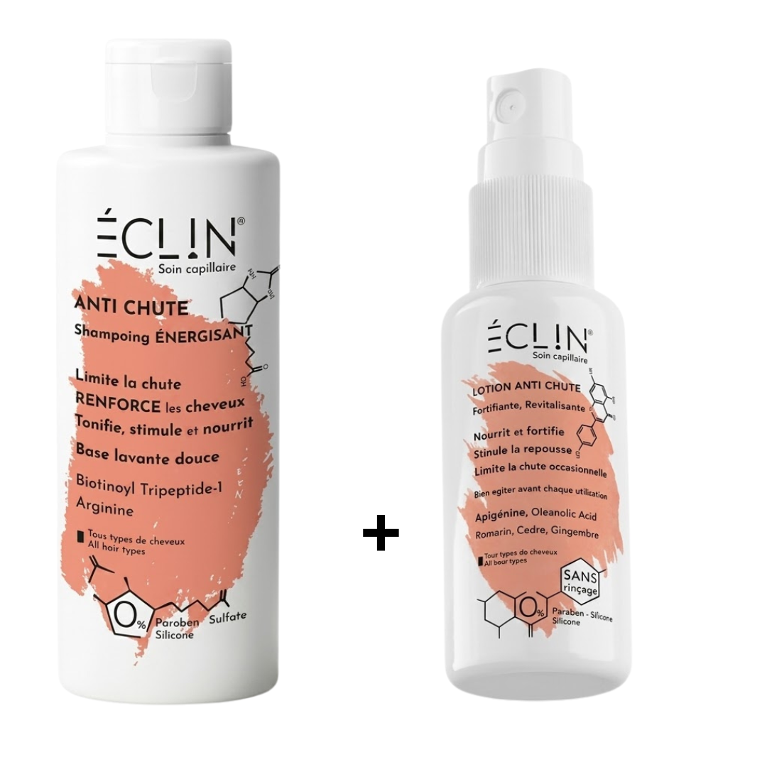 Eclin-Duo-Pack-Lotion-Anti-Chute-200mlShampoing-200ml Eclin Lotion Anti-Chute 200ml+Shampoing 200ml Duo Pack – Image 1