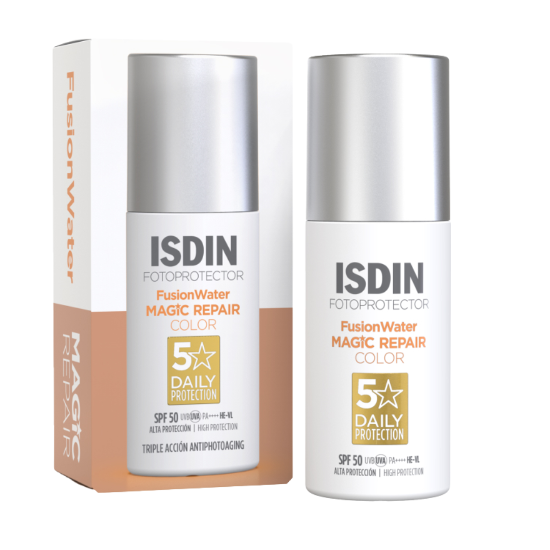 Fotoprotecteur-Fusion-water-Magic-repair-Color-50Ml ISDIN Fotoprotecteur Fusion Water Magic Repair Color 50Ml – Image 1