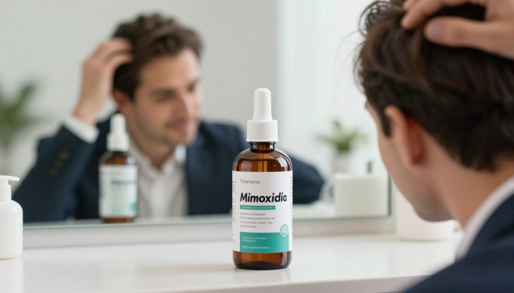 Traitement minoxidil pour la pousse des cheveux