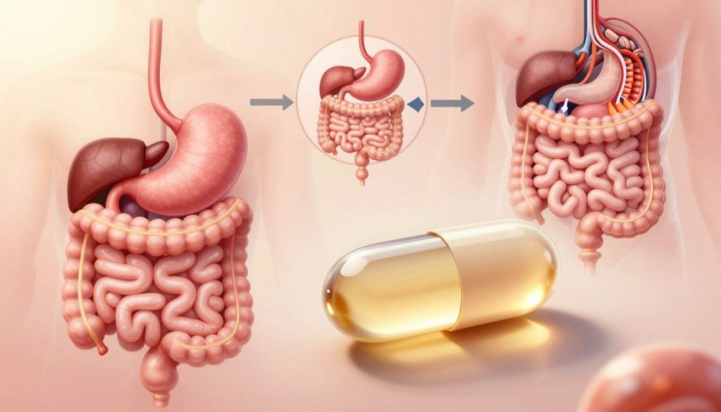 mécanisme d'absorption des gélules de glutathion dans l'organisme