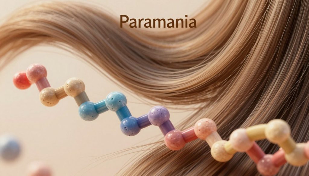 structure de la kératine pour les cheveux