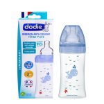 Dodie Biberon senstation+ Tétine plate 270ml 0-6m Mer