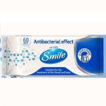 SMILE Lingettes Désinfectantes et Anti-Bactériennes Sachet de 60 Pièces
