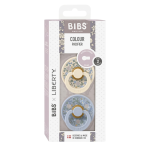 Bibs 2 Sucettes Colour Round Eloise Dusty Blue Mix Size 2 +6mois