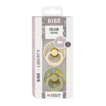 Bibs 2 Sucettes Colour Round Eloise Sage Mix Size 2 +6mois