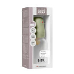 Bibs Baby Bottle Round Latex 150ml Slow Flow - Sage