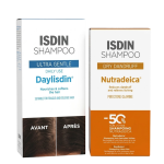 Isdin Shampoing Ultra Gentle 400ml +Shampoing Dry Dandruff  200ml Pack